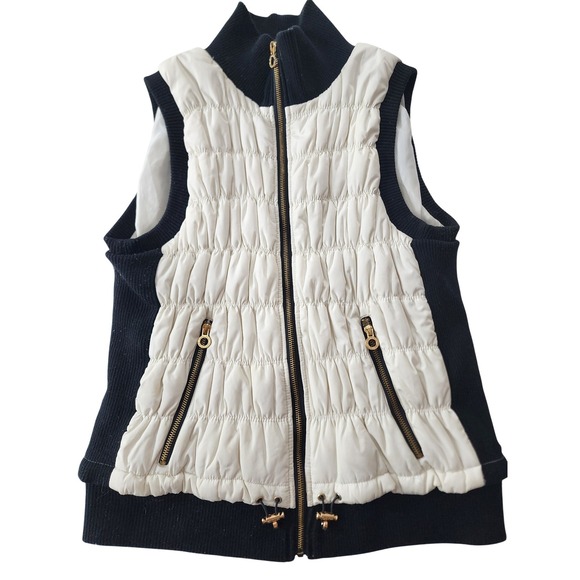 Calvin Klein Jackets & Blazers - Calvin Klein Performance Puffer Vest Womens X-Large‎ Black White Full Zip